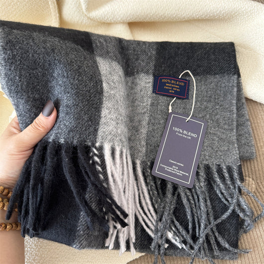 Bufanda Cuadros Lujo Cashmere Unisex - Image 7