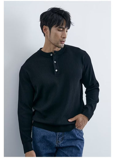 Suéter Ejecutivo Preppy de Manga Larga para Hombre - Image 20