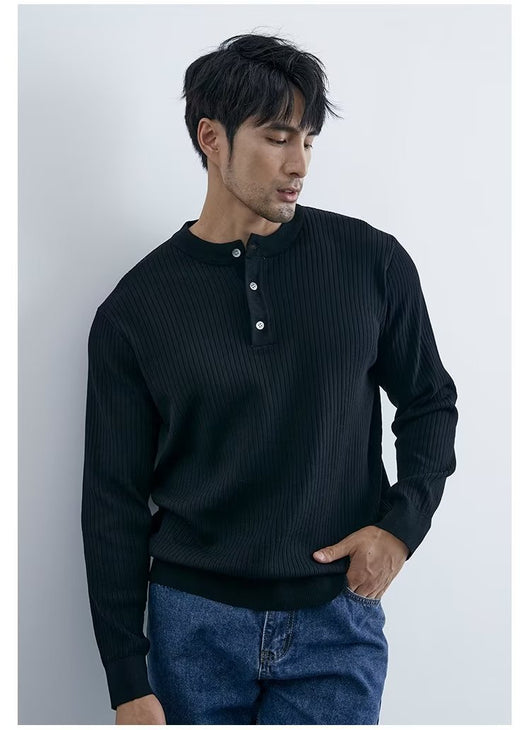 Suéter Ejecutivo Preppy de Manga Larga para Hombre - Image 20