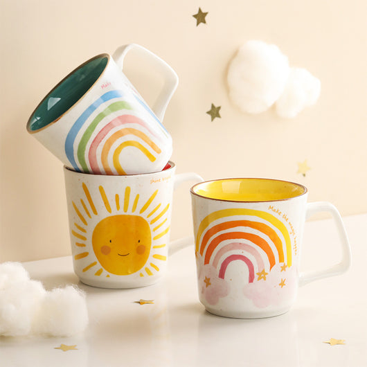 Taza de Cerámica Creativa para Oficina - Diseño Verano Mujer