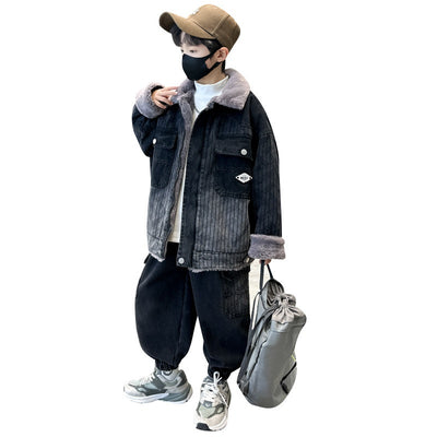 Conjunto de Abrigo Grueso para Niños - Otoño e Invierno - Image 5