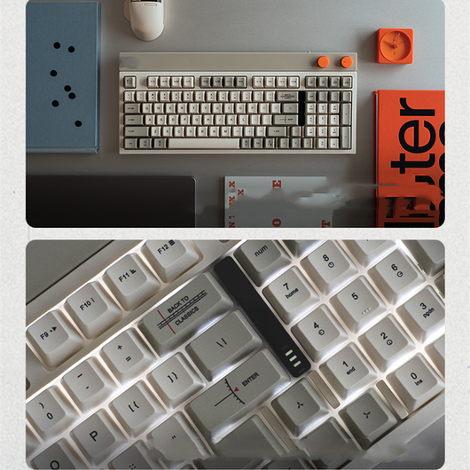 Teclado Mecánico Inalámbrico Retro con Bluetooth - Image 4
