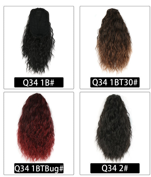 Extensiones de Cabello Rizado Invisible con Velcro - Peinado Voluminoso Tipo Maíz - Image 3