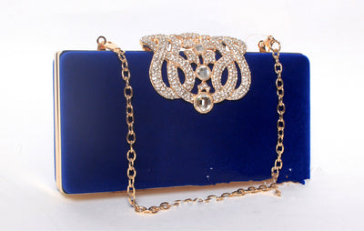 Bolso de Novia con Corona de Cristales y Gamuza - Image 4