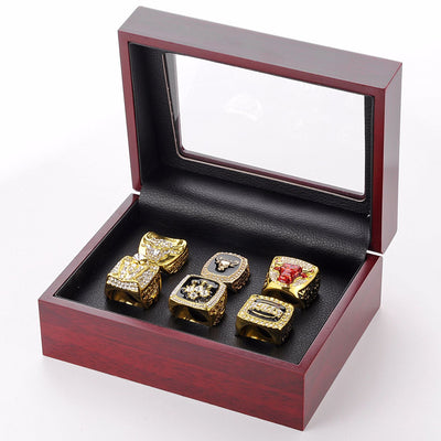 Juego de Anillo Campeón Chicago Bulls en Caja de Madera - Image 6