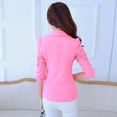 Blazer Slim Coreano de Manga Larga para Mujer - Image 10
