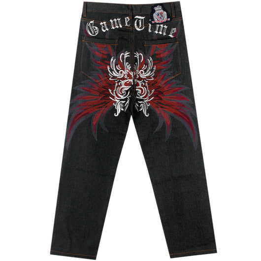 Jeans Hip Hop con Bordados Creativos para Hombre - Image 29