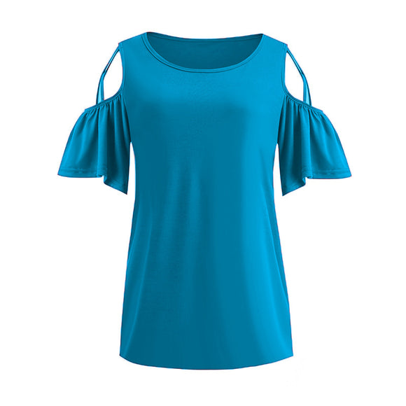 Blusa Hombro Descubierto Manga Corta - Diseño Elegante y Versátil