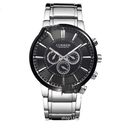 Reloj de Lujo de Tres Ojos y Seis Agujas - Precisión Premium - Image 8