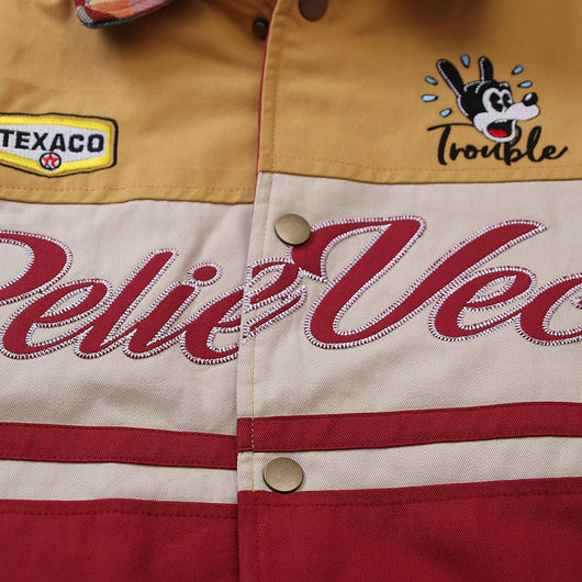 Chaqueta Polo Suelta Retro Americana con Cuello Clásico - Image 4