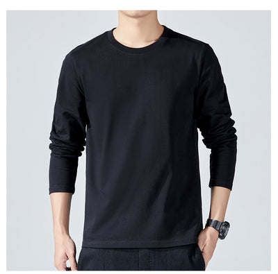Camiseta Manga Larga Básica de Algodón para Hombre - Image 20