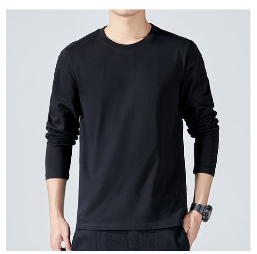 Camiseta Manga Larga Básica de Algodón para Hombre - Image 20