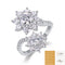 Open Ring Light Luxury High Sense Moissanite Moissanite With Certificate US 5
