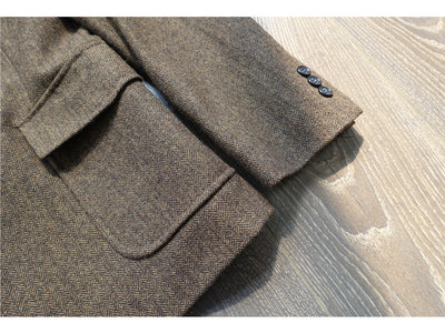 Chaqueta de Trabajo Tweed Vintage Americana Peso Pesado Espiga - Image 11