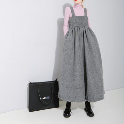 Pantalón Ancho Plisado con Tirantes Ajustables - Diseño Oversize Primavera Verano - Image 2