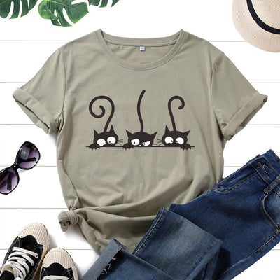 Camiseta de Algodón para Mujer - Manga Corta Perfecta para Verano - Image 8
