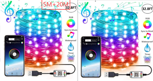 Luces LED Personalizadas para Árbol de Navidad - Cadena de Luces Decorativas - Image 8