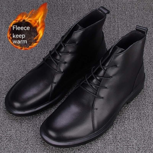 Botines de Plataforma en Cuero Premium - Estilo Moderno y Versátil