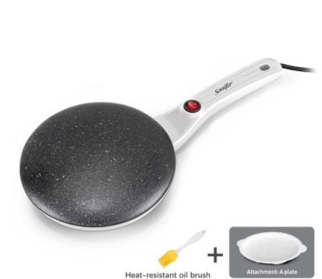 Sartén Creadora de Crepes Esférica Antiadherente - Cocción Fácil con Volteo Doble - Image 12
