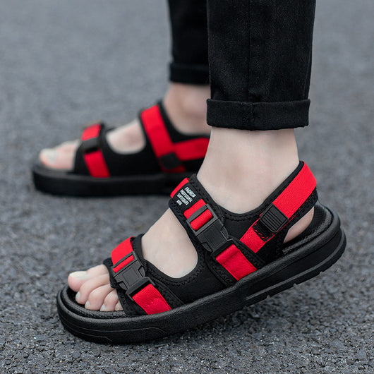 Sandalias Deportivas con Velcro Negro - Comodidad y Estilo - Image 7