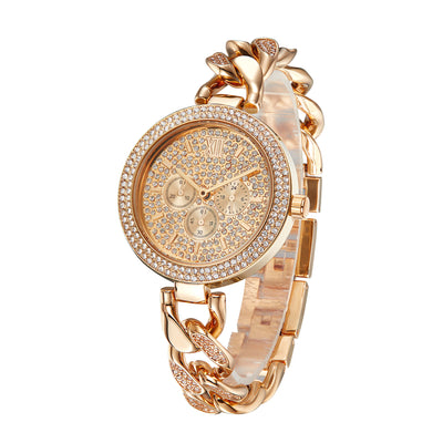 Reloj Hip Hop Cadena Cubana Diamantes Cuarzo - Image 12