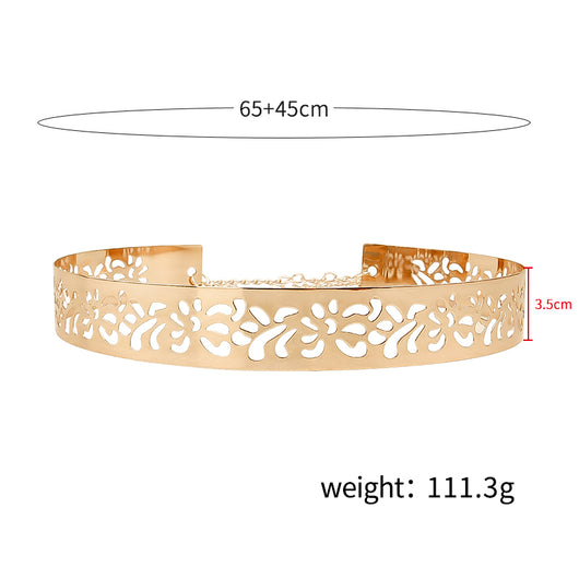 Cinturón Metálico con Lentejuelas y Espejo - Accesorio de Moda Exagerado - Image 11