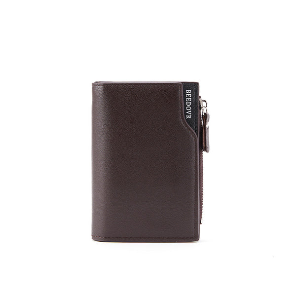 Billetera Corta Multifuncional para Hombre con Cierre