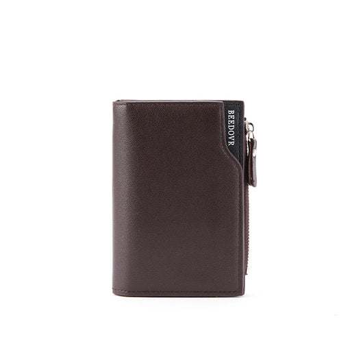 Billetera Corta Multifuncional para Hombre con Cierre