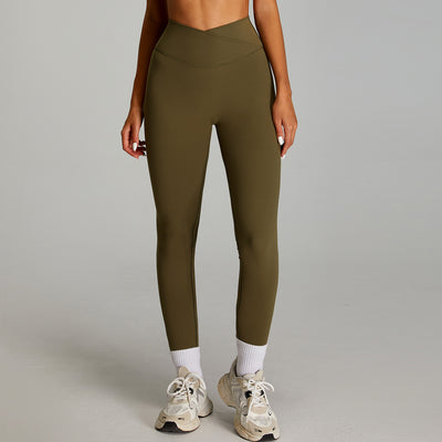 Pantalones Deportivos Cintura Alta Efecto Desnudo Mujer - Secado Rápido y Ajuste Perfecto - Image 6