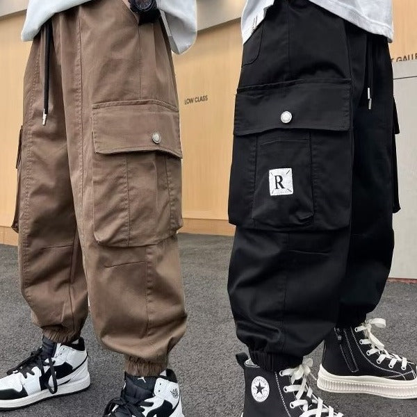 Pantalones Hombre Corte Recto Cintura Elástica