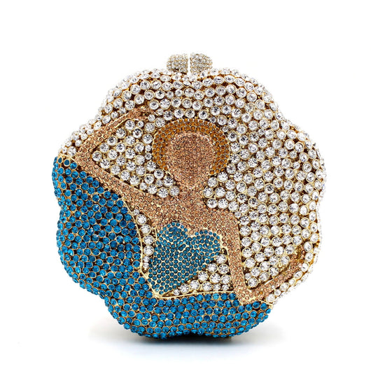 Cartera de Noche Bailarina con Diamantes y Cristales - Image 2