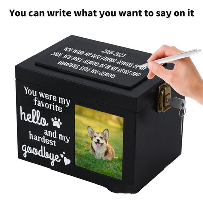 Urna Conmemorativa de Madera para Mascotas con Marco de Foto - Image 11