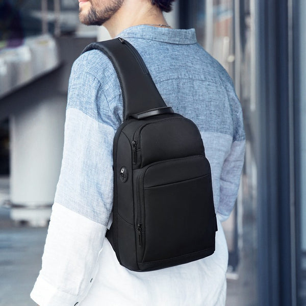 Bolso Bandolera Multifuncional para Hombre en Tela Oxford Impermeable