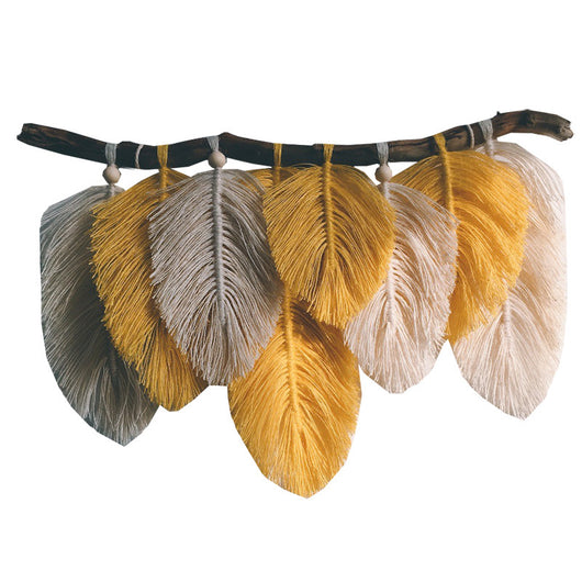 Tapiz Tejido con Plumas Artesanal - Image 8