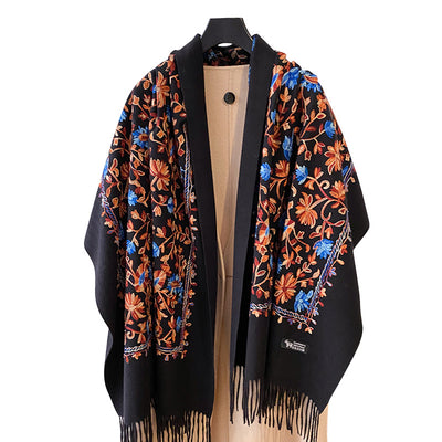 Bufanda Retro Bordada Personalizada para Mujer - Calidez y Estilo - Image 11