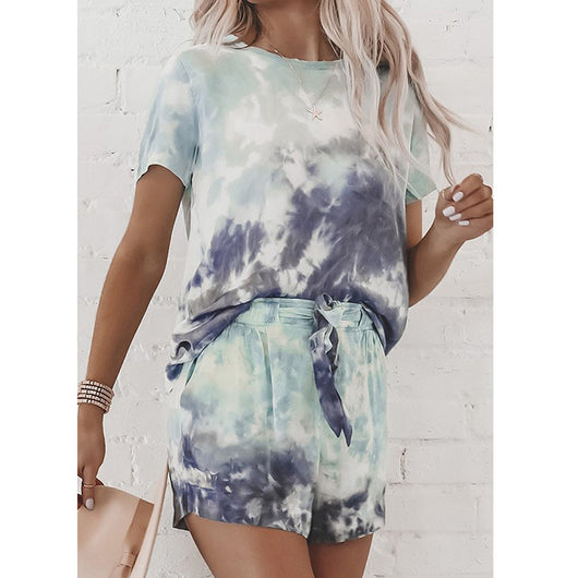 Pijama Tie-Dye de Dos Piezas para Mujer - Cómodo y Fresco - Image 5