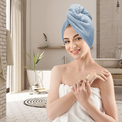 Toalla Secadora de Cabello Coral Piña - Absorbente Rápida
