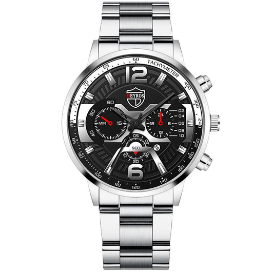 Reloj de Negocios Hombre Acero Inoxidable con Calendario Cuarzo - Image 7