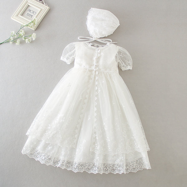 Vestido de Bautizo Extendido para Bebé y Niño de Un Año