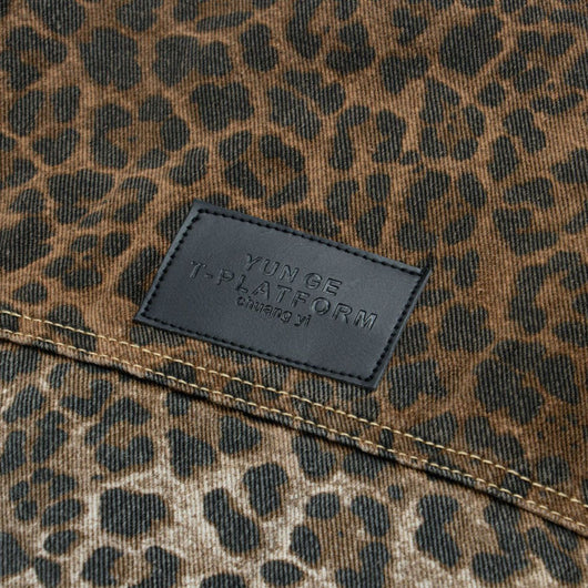 Abrigo Suelto Estampado Leopardo Vintage con Forro Grueso - Image 3
