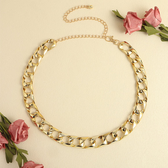 Cadena de Cintura Acrílica Decorativa - Cinturón Body Chain Rectangular