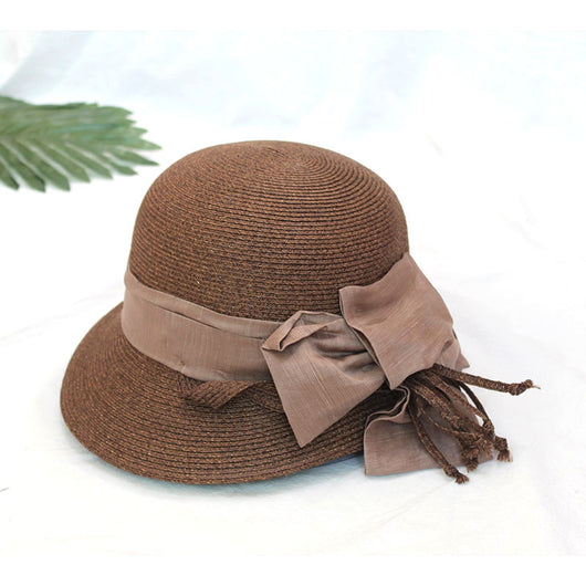 Sombrero de Paja con Ala Ondulada y Flores - Image 4