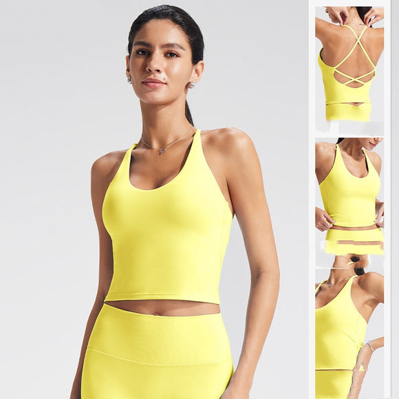 Top Deportivo Yoga con Espalda Cruzada