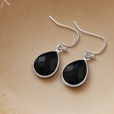 Aretes Colgantes de Cristal Natural en Piedra Semipreciosa - Image 3