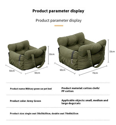 Cama de Seguridad para Mascotas en Auto - Asiento Auxiliar Multifuncional - Image 5
