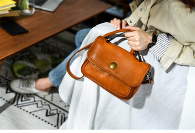 Bolso Bandolera de Cuero Genuino Premium - Diseño Minimalista Neutral - Image 13