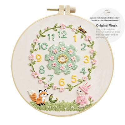 Kit DIY Reloj Decorativo con Bordado - Manualidad Creativa Hecha a Mano - Image 6