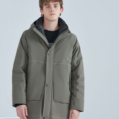 Chaqueta de Plumas de Pato Blanco Suelta para Hombre - Estilo Invernal Elegante - Image 5