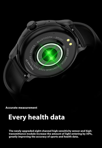 Reloj Inteligente HK49 con Monitoreo de Frecuencia Cardíaca, Glucosa y Sueño - Image 10