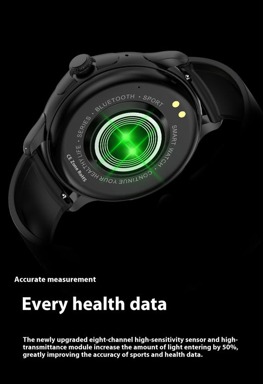 Reloj Inteligente HK49 con Monitoreo de Frecuencia Cardíaca, Glucosa y Sueño - Image 10